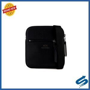 Men's Eco-Leather Crossbody Bag, Zipper Closure, Casual Style